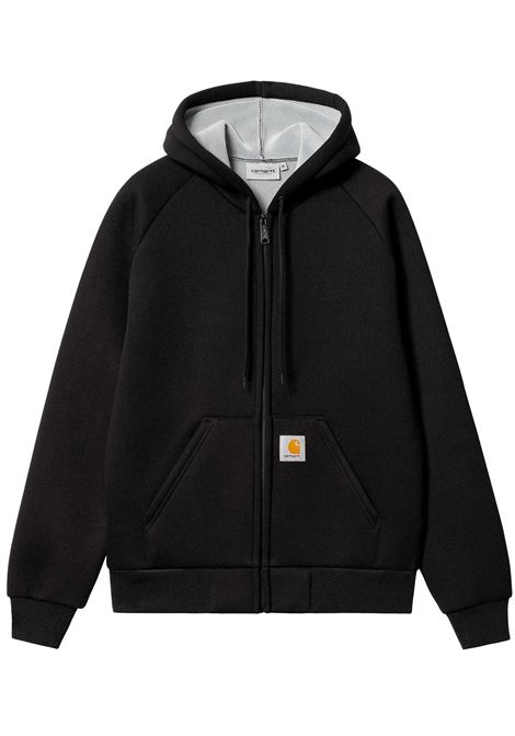 car lux hooded jacket man black CARHARTT WIP | I0329350GL.XX
